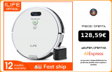 ILIFE Robot aspirador V8 Plus, fregona húmeda con navegación, limpieza planificada, contenedor grande, depósito de agua, herramientas para el hogar|robotic vacuum cleaner wet|robot vacuum cleanervacuum cleaner