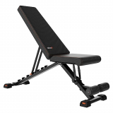 ATIVAFIT Banco de pesas ajustable, de fitness para el entrenamiento de todo el cuerpo Banco inclinado con plegado y ajuste rápido Decline Home Gym, Negro, Capacidad de peso 226-362kg