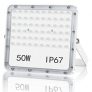 VRFMALIY 50W Focos LED Exterior, 5000LM 7000K Luces LED Exterior, IP67 Impermeable Superbrillante Blanco Frío Foco LED, Aplique Pared Exterior para Pasillo, Jardín, Patio, Trabajo, Garaje