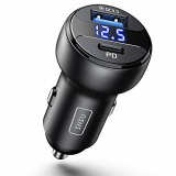 INIU 66W Cargador de coche, 6A Todo metal con 2 puertos (USB C+USB A) PD 3.0 & QC 4+ Cargador de automóvil rápido para iPhone 12 Pro Max Mini 11 XR 8 Samsung S21 Note 10 Pixel iPad AirPods Switch etc.