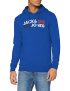 Jack & Jones Jjecorp Logo Sweat Hood Noos Sudadera con Capucha, Azul (Classic Blue), M para Hombre