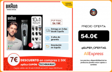 Braun Todo en Uno MGK 7221 Recortadora barba y cortapelo Set 10 en 1, Maquinilla Gilletfe Fusión5 ProGlide, 4 peines|Maquinillas de afeitar eléctricas|