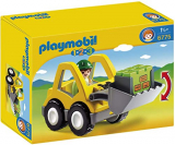 PLAYMOBIL-1.2.3 Excavator Cargador de Rueda Colores, Miscelanea (6775)