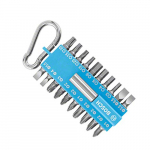Bosch Set de puntas de 21 piezas Azul (con soporte de puntas universal, mosquetón, accesorio para destornilladores eléctricos)