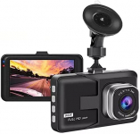 Cámara de Coche, 1080P Dashcam, Pantalla de 3 Pulgadas, Coche con Modo de Estacionamiento, 170° Gran Angular, Detección de Movimiento, Sensor G, Grabación en Bucle, WDR