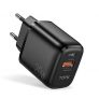 TOPK 20W Cargador USB C Power Delivery 3.0 Cargador Tipo c Carga Rápida para Phone 12 12 Pro MAX 12 Mini 11 Pro 8 7 6 iPad Pro, Cargador Móvil para Samsung Xiaomi Huawei (2 Puertos)