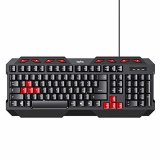 Teclado USB con Cable, INPHIC Wired Membrana Teclado Completo con 112 Teclas, Teclado numérico, Teclas silenciosas, Plug and Play para Windows/PC/Laptop/Desktop/Chromebook, Diseño ES