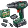 Bosch UniversalDrill – taladro y atornillador a batería, 18V (2 baterías, sistema de 18 V, en maletín)