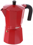 Monix M281709 M281709-Cafetera Italiana, 9 Tazas, Color Fresa, Aluminio, 11 cm