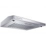 CIARRA CBCS6903 Campanas Extractoras Cocina 60cm 220m³/h 75W – 3 Velocidades de Extracción -Luz LED – Extractor Cocina Evacuación al Exterior y Recirculación con Filtro de Carbón CBCF001