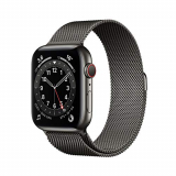 Apple Watch Series 6 (GPS + Cellular, 44 mm) Caja de Acero Inoxidable en Grafito – Pulsera Milanese Loop en Grafito