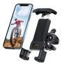 Soporte Movil Bicicleta, bedee Anti Vibración Soporte Motocicleta, Rotación 360° Soporte Manillar para iPhone 13, 12 Pro Max, 11 Pro, XS Max, XR, Samsung S10 S9 S8, Huawei, 4.7-7.0″ Smartphones