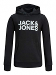 Jack & Jones Jjecorp Logo Ss19 Noos Jr-Sudadera con Capucha, Color Negro, 164 cm para Niños