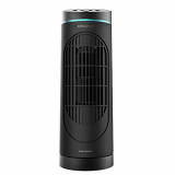 Cecotec Ventilador de Torre con Mando a Distancia y Temporizador EnergySilence 3000 DeskTower Smart. 30 W, Altura 15″ (38 cm), 3 Velocidades, Oscilación, Pantalla LED, Negro