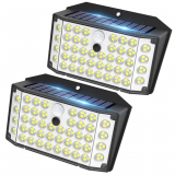 ZASUN【2023 Nuevo Diseño Luz Solar Exterior, Focos Led Solares【2 Paquete-132 LED-3 Modos】 270ºSúper Brillante IP67 Impermeable Luces Solares Led Exterior Jardin para Garaje,Calle,Patio,Camino