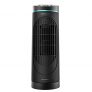 Cecotec Ventilador de Torre con Mando a Distancia y Temporizador EnergySilence 3000 DeskTower Smart. 30 W, Altura 15″ (38 cm), 3 Velocidades, Oscilación, Pantalla LED, Negro