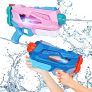 Luckits Pistola de Agua de Juguete, 2 Pack 600ML Potente Chorro de Agua con luz LED Alcance Largo 35ft Juguetes de Fiesta Verano Piscina Playa para Niños Niñas Regalo Adultos