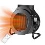 Calentador de ventilador Podazz 2000W, calentador de cerámica ECO PTC con termostato, oscilación de 90°, 3 modos, operación de ahorro de energía para sala de estar, oficina, dormitorio – negro
