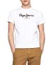 Pepe Jeans EGGO PM500465 Camiseta para Hombre, Blanco (White 800), Medium