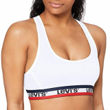 Levi’s Sporty Bralette Sujetador Deportivo, Bright White, L para Mujer