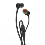 JBL T110 Auriculares In Ear con Pure Bass Con manejo de un solo botón y micrófono, color negro