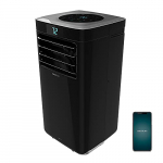 Cecotec Aire acondicionado Portátil ForceClima 9350 Connected Heating. 1000 W, 9000 BTU, Bomba de calor, Mando a Distancia, Control por wifi, 5 Modos, 2 Velocidades, Pantalla LED, Cobertura 20 m2