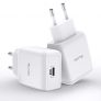 Quntis 18W Cargador Rapido de iPhone 2-Pack, Certificado MFi Tipo C Adaptador de Corriente USB con QC 3.0 y PD 3.0 para iPhone SE 2020 11 11Pro X XR XS MAX 8 Plus iPad Pro…