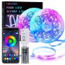 Tiras LED, HOVVIDA 20M Bluetooth Luces de Tiras LED 5050 RGB 12V para Habitación, Controladas por APP, IR Control Remoto y Controlador, 16 Milliones de Colores, 28 Estilos, Modo de Horario