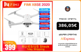 FIMI Dron X8 SE 2020 RC X8SE, 35 minutos de vuelo, helicóptero 8KM FPV 3 ejes cardán 4K Cámara Full HD GPS RC Dron Quadcopter RTF|Drones con cámara|