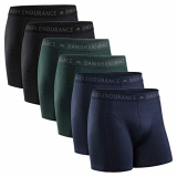 Calzoncillos Bóxers de Algodón para Hombre, Ropa Interior, Elásticos, Ultrasuaves, Comodidad Superior, Corte Clásico, Multipack, Pack de 6 (Multicolor: 2x Negro, 2x Verde, 2x Azul Melange), Medium)