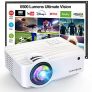 TOPVISION Proyector Cine en Casa de 6500 Lúmenes, 1080P Nativo Mini Proyector Portátil, Proyector LCD 1080P Full HD de 120000 Horas con Pantalla Máx de 300″, Compatible con HDMI/VGA/USB/AV/SD