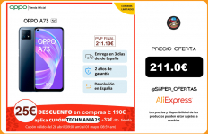 OPPO A73 5G 8GB/128GB, Smartphone, NFC, 6.5″ HD+, DualSIM, Triple Cámara, Carga rápida 18W, ColorOS 7.2, 2 Años de Garantía|Teléfonos móviles|