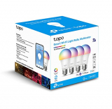TP-Link Tapo L530E 4-Pack – Bombilla LED inteligente Wi-Fi, multicolor, regulable, E27, 8.7 W 806 lm, compatible con Alexa y Google Home