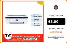 Impresora multifunción HP DeskJet 3760 (T8X19B) imprime, escanea, copia, inyección de tinta, WiFi 802.11b/g/n integrada|Impresoras|