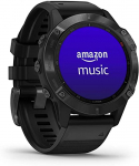 Garmin fēnix 6 PRO – Reloj GPS multideporte con mapas, música, frecuencia cardíaca y sensores, Negro con correa negra