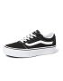 Vans Ward Platform Canvas Zapatillas Mujer, Negro (Canvas) Black/White 187), 42.5 EU (8.5 UK)