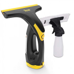 TECCPO Limpiador De Ventanas ElEctrico, Aspiradora de Ventanas con BaterIa, Tiempo de Funcionamiento Max 30mins, Ancho de Trabajo 280mm, Rociador con Paños, Multiusos (Hogar Y Automóvil), Ultraligero