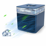 Galapara Mini Enfriador de Aire, Aire Acondicionado portátil, Ventilador de Aire Acondicionado con función, humidificador de refrigeración, filtración, 3 velocidades, luz Nocturna Colorida