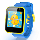 AGPTEK Smartwatch Niños, 8GB Reloj Inteligente de MP3 Música 1.54 Pantalla Táctil en Color con Llamada SOS Linterna Cámara MP3 Juegos Regalo para Navidad Cumpleaños, Azul