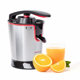 Mellerware – Exprimidor Eléctrico Profesional Gusto! 300w | Vertido Continuo | Sistema Antigoteo | 2 Conos intercambiables | 2 Filtros | Motor AC | Desmontable | Zumos Naranjas y Batidos