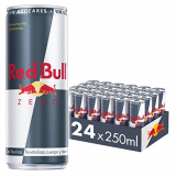 Red Bull Zero, Bebida energética – 24 de 250 ml. (Total 6000 ml.)