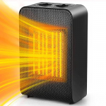 Calefactor Cerámico Bajo Consumo Silencioso 2000W, PTC Calefactor 2S Calor Rápido, 3 Modos, Termostato Regulable Calentador, Sistema Antivuelco, Protección sobrecalentamiento
