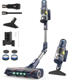 VICSONIC Aspiradora sin Cable,Aspirador Escoba sin Cable Potente 30Ka/480W,hasta 65 Minutos de Funcionamiento,Pantalla Táctil OLED,Plegable 180°Apto para Alfombras,Pelo de Mascotas