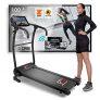YM TAP100 Cinta De Correr Eléctrica Plegable 10 km/h, Aplicaciòn Compatible Kinomap y Zwift, 12 Programas, Sensor Cardìaco Lubricaciòn Automàtica, Gran Pantalla LCD Digital, 750W (1800W / 2,5HP Pico)