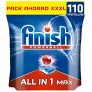 Finish Powerball All in 1 Max – Pastillas para el lavavajillas todo en 1 – formato 110 unidades