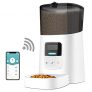 Comedero Gato Automatico, 6L WiFi Comedero Automático para Gatos, Dispensador Comida Gatos Perros con App Control, Control de Porciones, hasta 6 Comidas por Día, Función de Grabación de Sonido