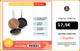 Monix Copper   Juego 3 sartenes antiadherentes de aluminio acabado cobre. Set para cocina de gas vitroceramica inducción|Juegos de utensilios de cocina|