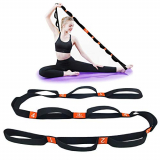 5BILLION Correa Yoga & Stretch Strap – Ancho de 4cm – Yoga Strap para Yoga Caliente, Terapia Física, Mayor Flexibilidad & Aptitud – Múltiples Lazos de Agarre (Naranja)