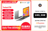 Portátil TECLAST F7S, 14.1″ FHD (1.920×1.080) IPS, Intel Celeron N3350, 8GB RAM, 128GB SSD (ampliable con SSD y MicroSD), HD Graphics 500, Windows 10, decodificación 4K/60fps, WiFi dual, USB C|Ordenadores portátiles|