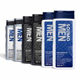 Marca Amazon – Solimo Gel de ducha para hombre – Paquete de 6 (2 x Iones de plata y aceite de almendra 400ml, 2 x Carbón activado 400ml, 2 x Aceite de almendra 400ml)